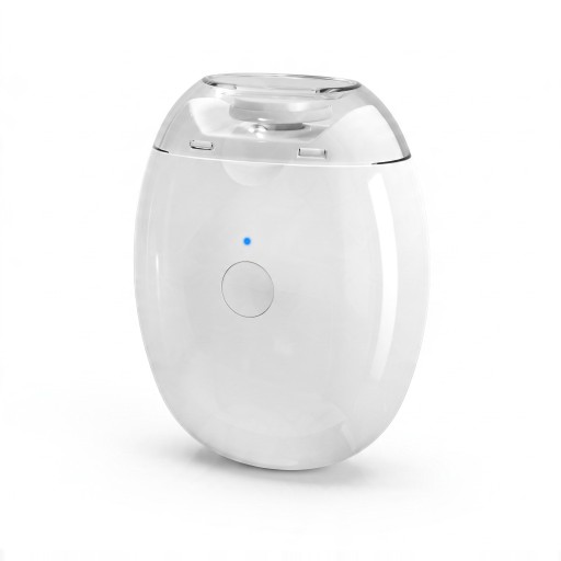 Lime à ongles électrique 2 en 1 pour enfants et adultes avec lumière LED et 3 vitesses 7,1 x 5,6 cm Chargement USB-C Blanc Manucure silencieuse