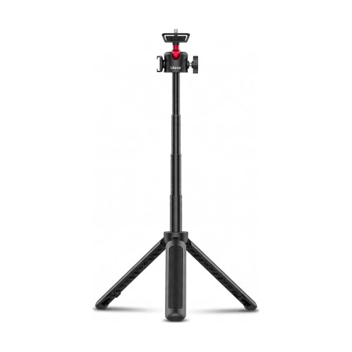 Ulanzi MT-16 Mini Tripod and Selfie Stick 22 to 44 cm 360° Ball Head Cold Shoe Aluminium Load Capacity 1.5 kg Black For Mobile and Camera