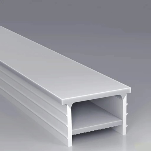Profil LED en silicone 25 x 20 mm Bord blanc 29 mm Longueur 1 m Flexible Avec diffuseur Montage encastré dans la rainure Pour bande LED Sans bande LED