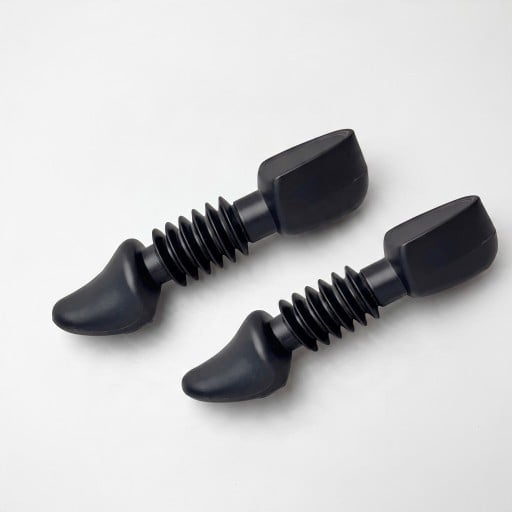 Kunststoffschuhspanner mit flexiblem gewellten Mittelteil 1 Paar 2 Stück Kinder EU 28–34 Länge 21 cm Schwarz Schuhformer gegen Faltenbildung