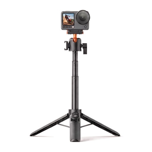 VRIG Magnetic Tripod and Selfie Stick with Bluetooth Remote for DJI Osmo Action 6 5 Pro 4 360° Ball Head Reach 10 m to 54 cm