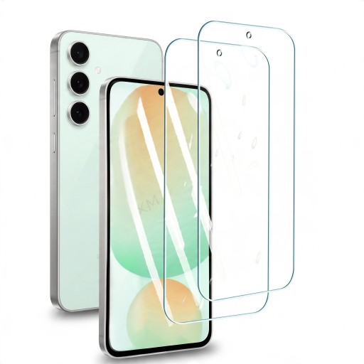 Tvrdené sklo pre Samsung Galaxy S24 FE 2 ks Vysoké rozlíšenie Priehľadné ochranné sklo s výrezom pre kameru Ochrana displeja mobilu
