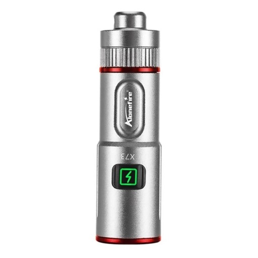 Mini LED Torch for Neck and Keys Alonefire X73 56 x 16 mm 450 lm 6 Modes USB-C Charging Aluminium Body For Travel