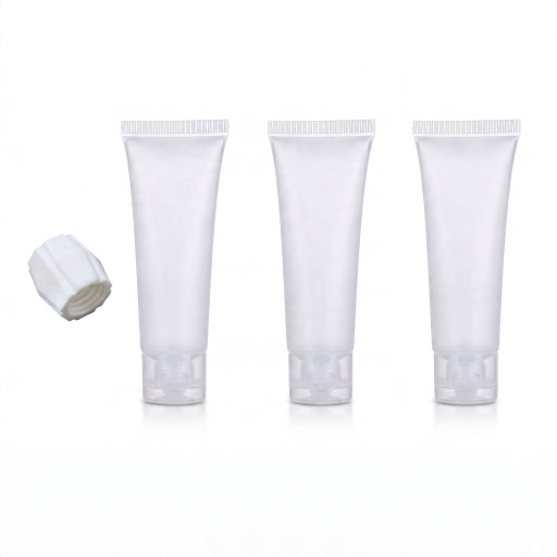 Travel Tubes 50 ml Set of 3 with Toothpaste Transfer Adapter Refillable Matte Tubes with Cap for Hand Luggage