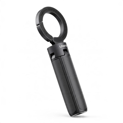 Mini selfie stick magnetico e treppiede da tavolo Ulanzi MT71 2in1 per MagSafe 17 fino a 33,5 cm Inclinazione 180° Moschettone Nero per telefoni