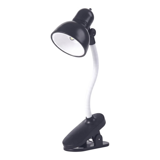 Mini lampada LED con clip e braccio flessibile Altezza 15 cm Batteria a bottone AG3 Plastica Per leggere libri, cucire e studiare