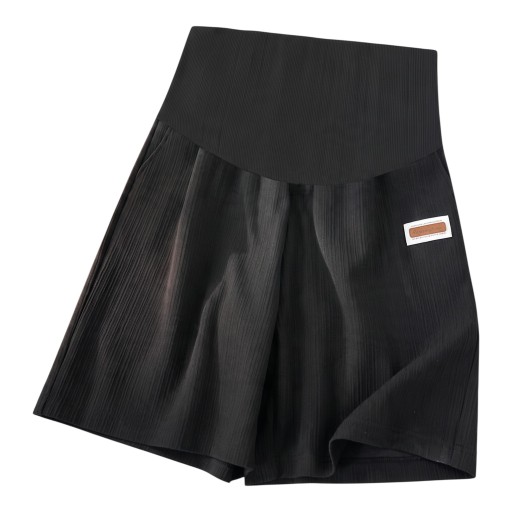 Dames zwangerschaps sportshorts met hoge taille over de buik losse shorts met zijzakken en brede pijpen