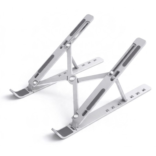 Faltbarer Laptopständer 7 Höhenpositionen 24,5 x 14 cm Kunststoff ABS Tragbar Ergonomisch Für MacBook Laptops und Tablets
