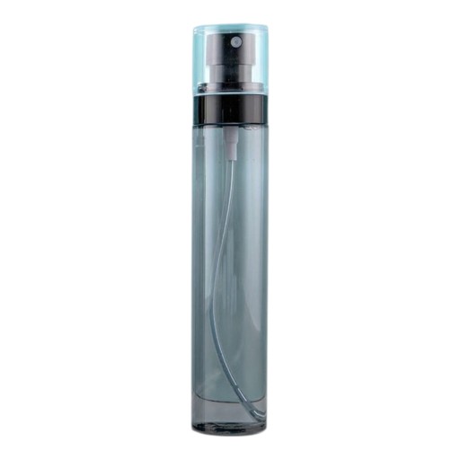 Flacon vaporisateur 120 ml avec brume fine 17,3 x 3,7 cm rechargeable en PET gris fumé Pour lotion tonique, alcool et cosmétiques