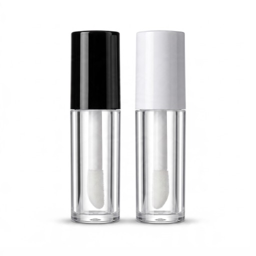 6 unidades de tubos vacíos para brillo de labios 0,8 ml 49 x 12 mm Botellas de plástico recargables con aplicador Para muestras y viajes