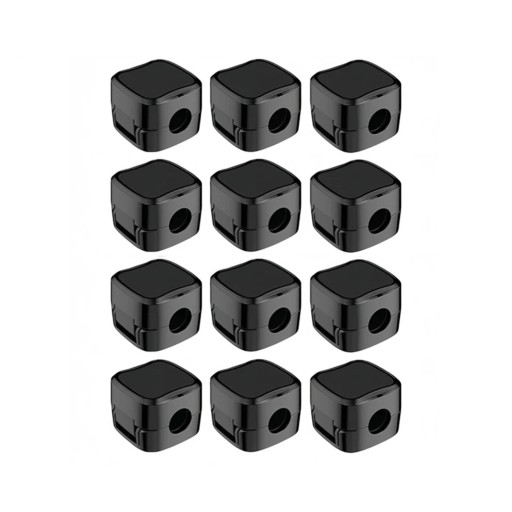 Öntapadós kábelrögzítők 12 db 20 x 20 x 15 mm Nemágneses klipszek Kábelekhez 7 mm-ig Asztalra és falra