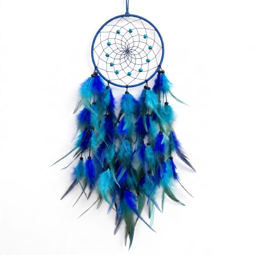 Lapaçador de sonhos 73 cm com círculo de 16 cm e penas densas Decoração boho suspensa para parede Dreamcatcher para o quarto e o quarto