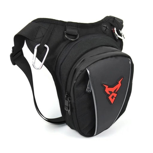 Geantă pentru motocicletă pe picior, impermeabilă, borsetă 29 x 29 x 10–15 cm, Oxford, Neagră, Crossbody și pe umăr, pentru călătorii