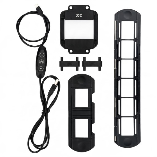 Sada pro digitalizaci negativů 35 mm LED podsvícení 42 LED CRI 95+ Držák filmu i diapozitivů Černá pro skenování fotoaparátem a mobilem