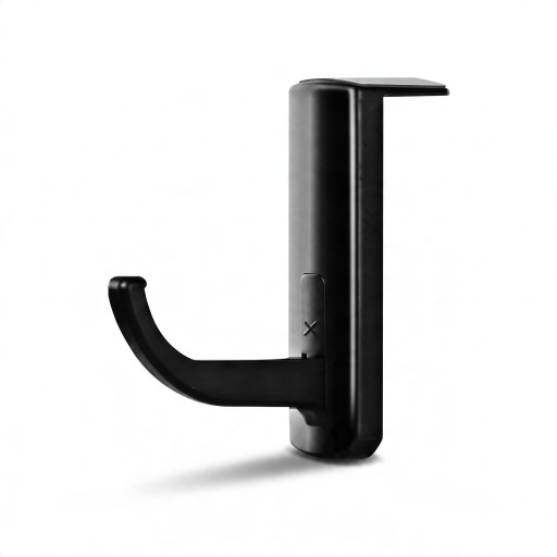 Gancio per cuffie da monitor Supporto per cuffie da applicare sulla parte superiore dello schermo 7,5 cm Nero Per scrivania da gioco e da ufficio
