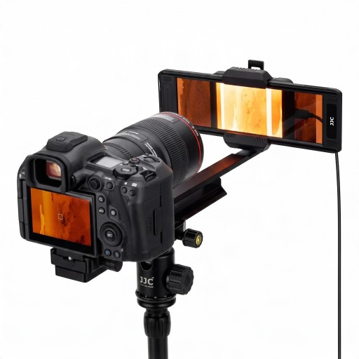 Adaptador para digitalização de negativos 35 mm e 120 Barra de alumínio 265 a 470 mm Iluminação LED 11 níveis de brilho Arca-Swiss Preto Para câmara