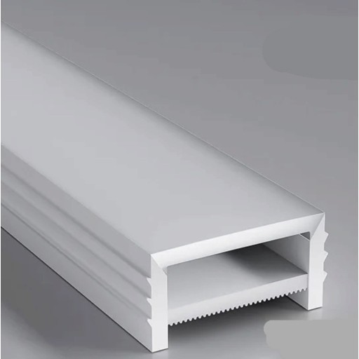 Silicone LED Profile 20 x 10 mm Without Trim Length 3 m Flexible With Diffuser White Recessed Mounting in Groove For LED Strip Without LED Strip
