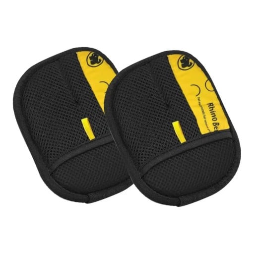 2 pcs gants électrostatiques pour poils de chiens et de chats 24 x 18 cm Surface de nettoyage grise et poche en maille noire Pour canapé et tapis