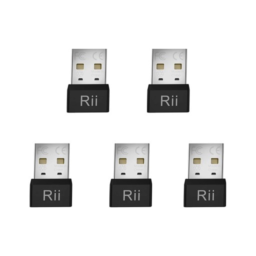 Mus bevægelsessimulator Mouse Jiggler 5 stk Rii RT301 USB-A Mini 22 x 14,5 x 6 mm Uden drivere mod computerens dvale