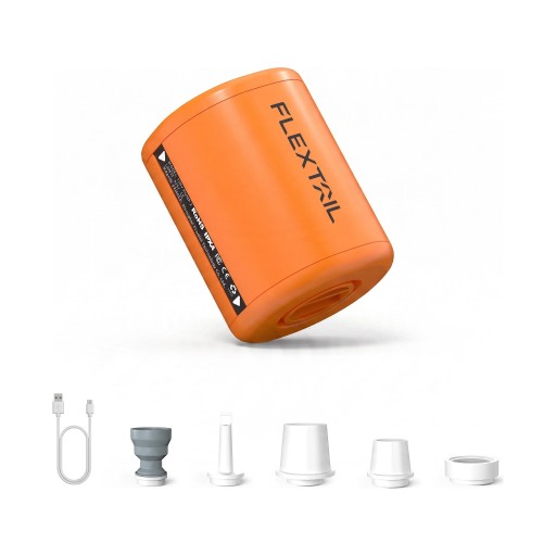 Mini Electric Pump 4.3 x 4.6 x 5.8 cm with a Pressure of 4 kPa and a Flow Rate of 180 l/min for Inflating and Deflating Sleeping Mats