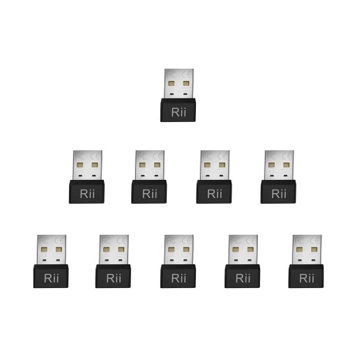Mus bevægelsessimulator Mouse Jiggler 10 stk Rii RT301 USB-A Mini 22 x 14,5 x 6 mm Uden drivere mod computerens dvaletilstand