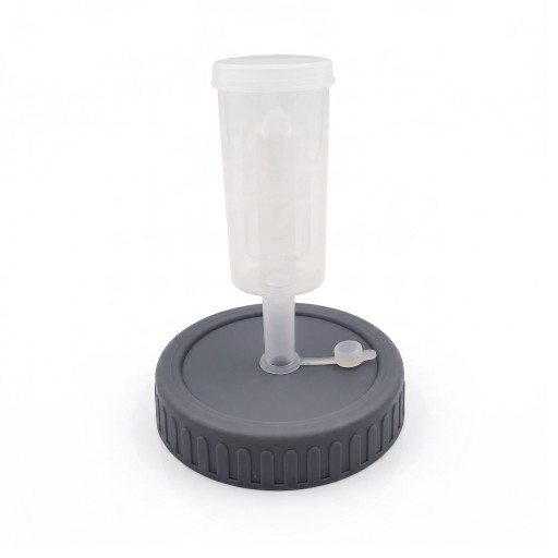 Fermenteringslåg med gærventil 86 mm Plastlåg til konserveringsglas med bred åbning Til fermentering af grøntsager