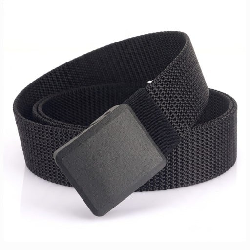 Cinto tático masculino 120 x 3,6 cm Cinto de nylon trançado com fivela de plástico Cinto ajustável para atividades ao ar livre e trabalho