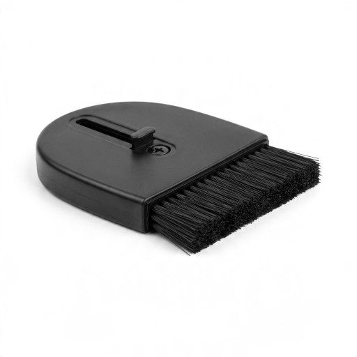 Record Cleaning Brush 75 x 55 mm Retractable Bristles with Sliding Slider ABS Case Black Antistatic Cleaning of LP Records and Turntables
