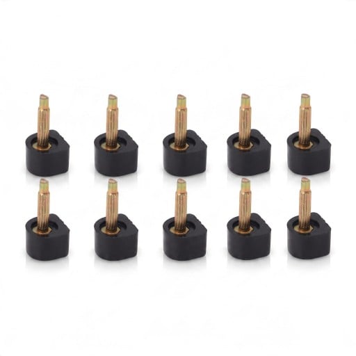 Reservedele til hæle med stift 10 stk 7 x 7 mm TPU og metalstift 2,4 mm Reparation af damesko med hæl