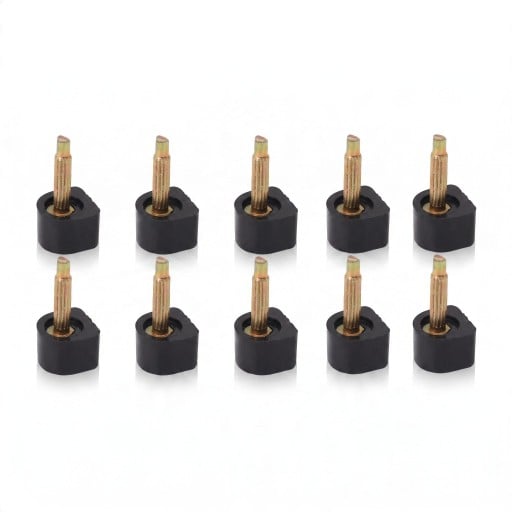 Reservedele til hæle med stift 10 stk 8 x 8 mm TPU og metalstift 2,4 mm Reparation af damesko med hæl