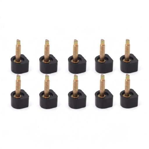 Reservedele til hæle med stift 10 stk 9 x 9 mm TPU og metalstift 2,4 mm Reparation af damesko med hæl