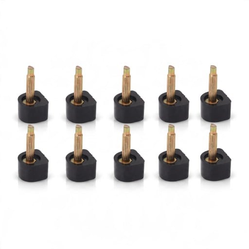 Reserveflíks til hæle med stift 10 stk 10 x 10 mm TPU og metalstift 2,4 mm Reparation af damesko med hæl