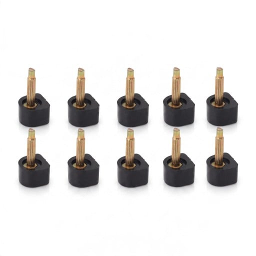 Erstatningsspidser til hæle med stift 10 stk 11 x 11 mm TPU og metalstift 2,4 mm Reparation af damesko med hæl