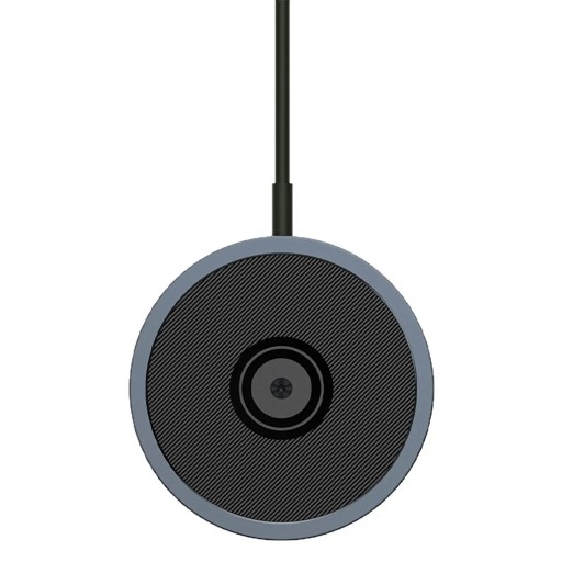 Mus Simulering Mouse Jiggler Ultrathin Rotationsskive Diameter 56 mm Stille drift uden motor USB-A Kabel 1,2 m Grå Modvirker dvale PC