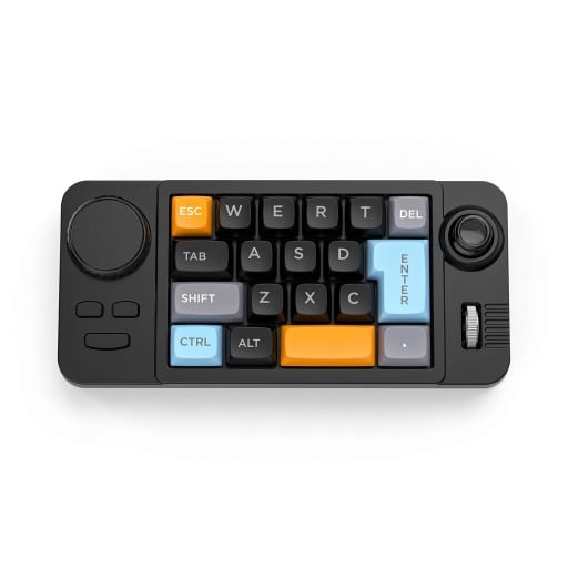 Programovatelná makro klávesnice 19 kláves s joystickem Otočný ovladač hlasitosti RGB podsvícení Hot swap pro PC a Mac