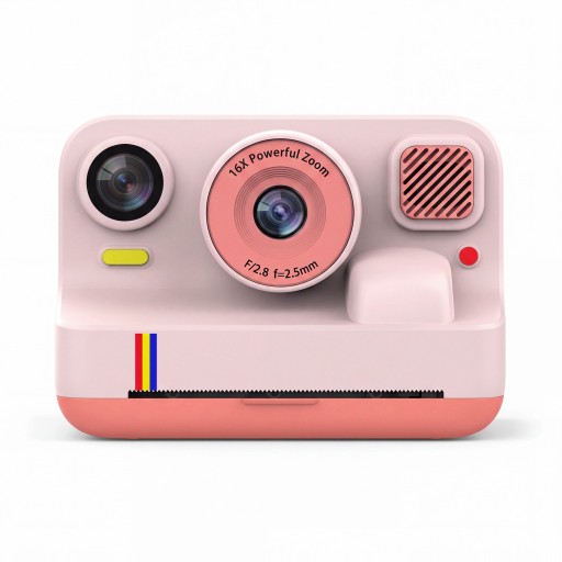 Dětský fotoaparát s okamžitým tiskem 2,4″ IPS displej 48 Mpx 1080P video Bluetooth tisk z mobilu Karta 32 GB Pro děti