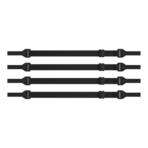 Sæt af 4 sportsbånd til briller mod tab Justerbare 21 til 32 cm Elastiske remme med silikoneender