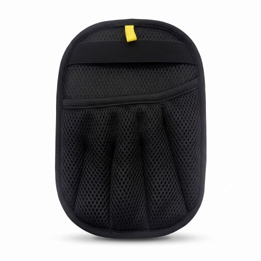 Elektrostatisk handsker til hunde- og kattehår 23,5 x 17 cm Femfingeret netlomme og grå rengøringsflade Sort Til sofa og tøj