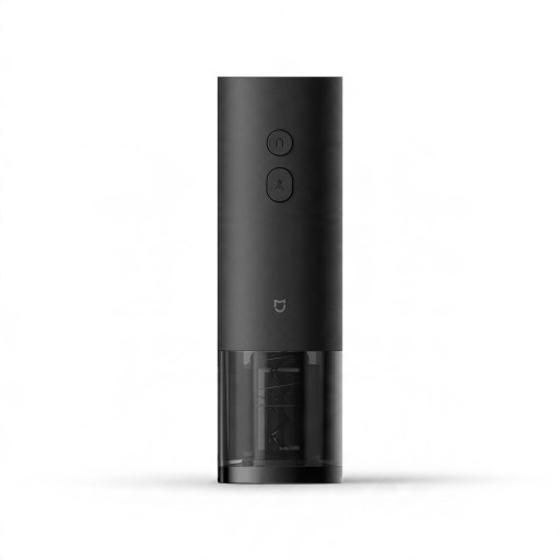 Automatisk elektrisk vinöppnare Xiaomi Mijia med batteri, folieskärare och två knappar för flaskhalsar upp till 36 mm svart