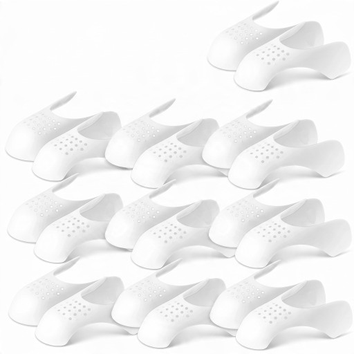 Shoe Crease Protectors 10 Pairs TPE Toe Inserts Sizes EU 35–39 and 40–46 Shoe Shape Protection