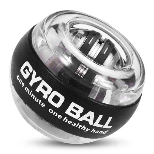 Bola de treino giroscópica para pulso com autostart 7 x 5,5 cm Rotor metálico Laço Treinador de antebraço e agarre
