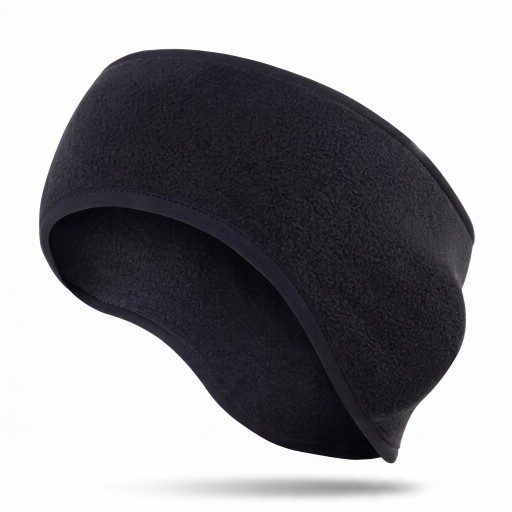Faixa de fleece para as orelhas Aquecedor de orelhas de Inverno 23,5 x 11,5 cm Poliéster à prova de vento Unissexo para corrida, ciclismo