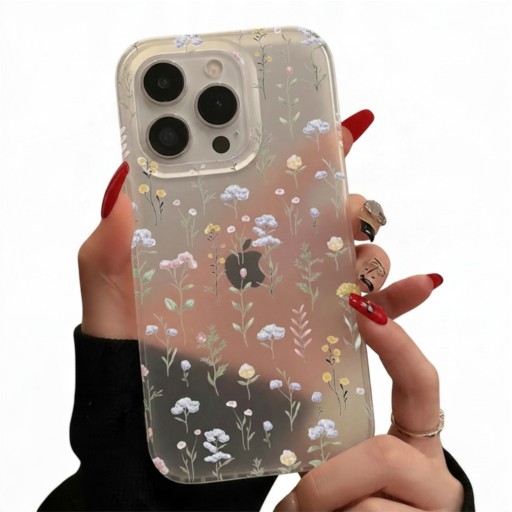 Pouzdro na iPhone 18 Pro Max Průhledný matný kryt Motiv růžových tulipánů Měkký rám z TPU Tvrdý zadní panel Ochrana proti nárazům