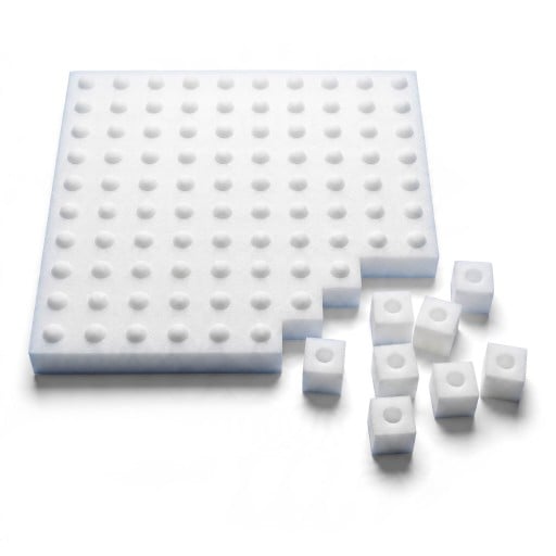 Hydroponisk væksthud Plade 100 blokke 25 x 25 x 2,4 cm Blokke 2,5 cm Til såning af frø og forspiring af planter