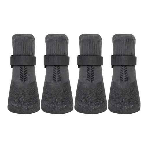 Sokker til hunde skridsikre med beskyttelse af poter 4 stk Størrelse XXL Sål 8 x 6,6 cm Længde 16 cm Med velcro