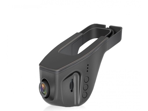 Inspelningsbar WiFi-kamera för bil bakom backspeglen Full HD 1080p Synvinkel 140° Anslutning till Android-telefon Stöd för micro SD-kort upp till 32