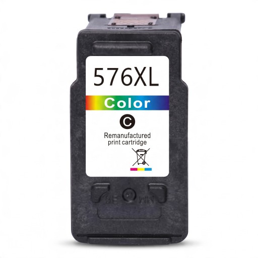 Repasovaná inkoustová kazeta CL-576XL Pro Canon PIXMA TS3550i TS3551i TR4750i TR4751i 18 ml Čip s hladinou inkoustu Tříbarevná