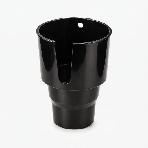 Rozšiřovač držáku nápojů do auta s výřezem na ucho 10,6 x 15,2 cm z ABS plastu pro termohrnky a láhve do průměru 10,2 cm