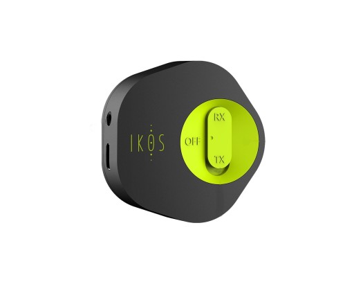 Bluetooth 5.0 ljudadapter 2i1 mottagare och sändare för enheter med 3,5 mm jack Växel RX och TX Laddning Micro USB Mått 5,7 x 5,6 cm