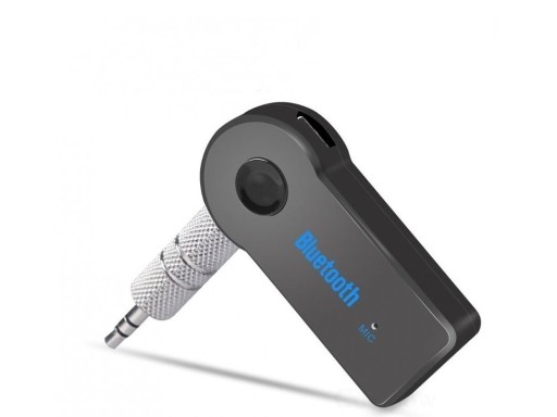 Bluetooth ljudmottagare för bil med 3,5 mm jack Trådlös uppspelning av musik från telefonen via AUX Mikrofon för handsfree-samtal